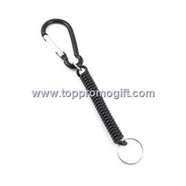 Coil with carabiner