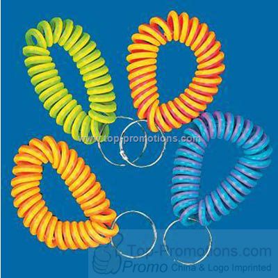Neon Coil Key Chains