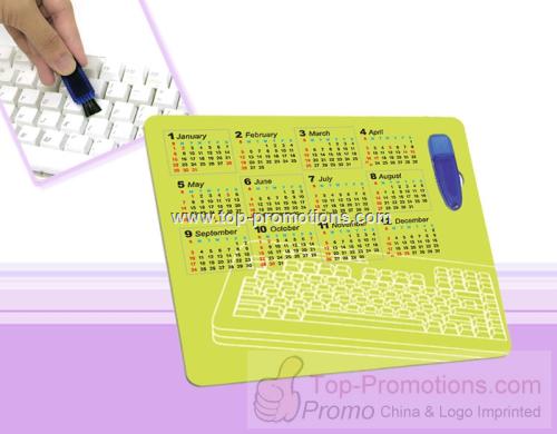 Mouse Pad with Keyboard Brush Mouse Pad with Keyboard Brush