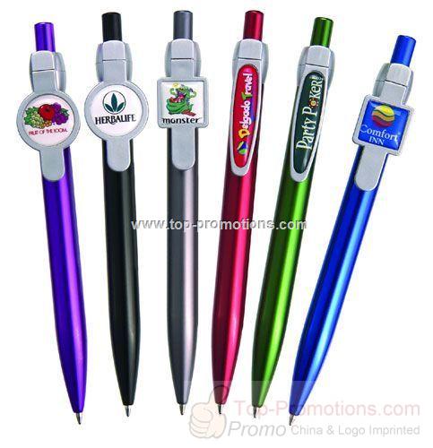 Plastic Ballpoint Pen with DOMED Logo Plastic Ballpoint Pen with DOMED Logo