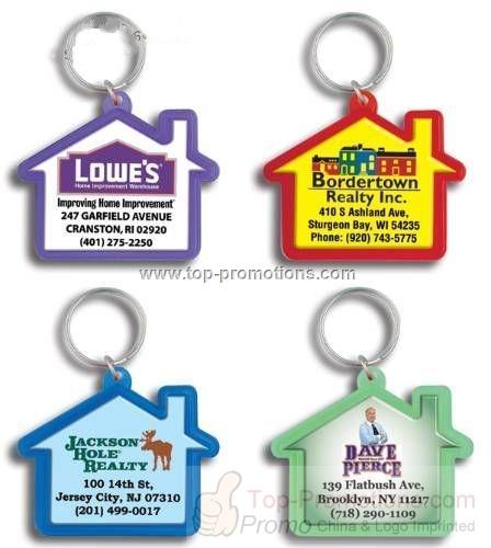 House Shaped Domed Key Tag House Shaped Domed Key Tag