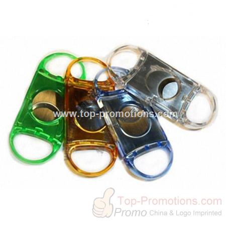 Transparent Color Double Guillotine Cigar Cutter Transparent Color Double Guillotine Cigar Cutter