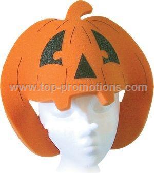 Pumpkin Foam Visor Hat
