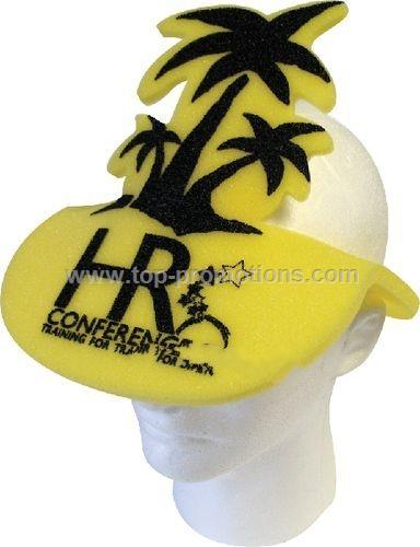 Palm Tree Foam Pop-Up Visor Hat Palm Tree Foam Pop-Up Visor Hat