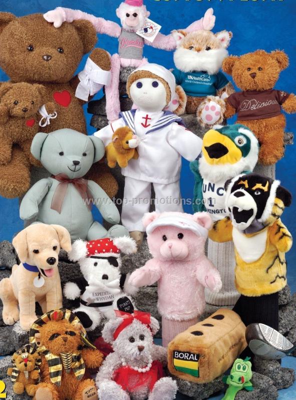 Custom Plush Stuffed Animals Assorted Color Custom Plush Stuffed Animals Assorted Color