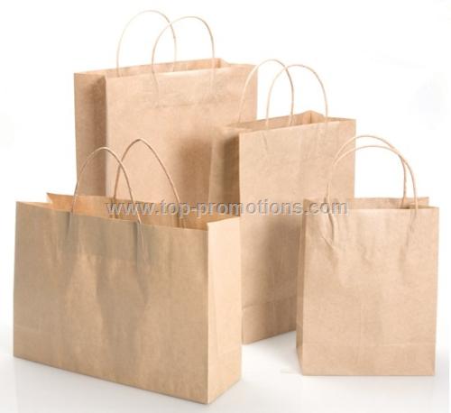 Shopping Bag - Medium Kraft Paper Shopping Bag - Medium Kraft Paper