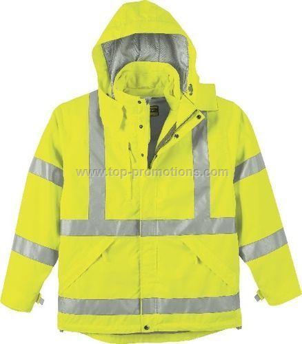 Mens 3 In Safety Jacket With Fleece Liner Mens 3 In Safety Jacket With Fleece Liner
