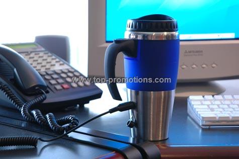 16 oz. Dual Auto/USB Heated Mug 16 oz. Dual Auto/USB Heated Mug