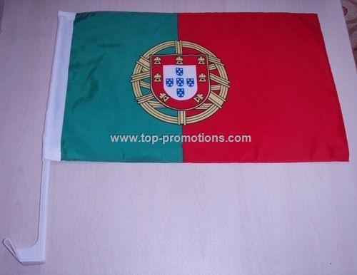 Portuguese car flag Portuguese car flag