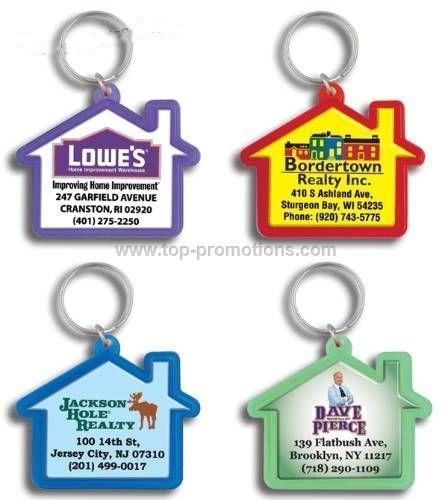 House Shaped Domed Key Tag House Shaped Domed Key Tag