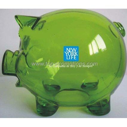 Plastic piggy bank Plastic piggy bank