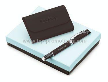 Marvel Rollerball Leather Card Holder Set