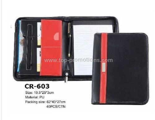 A5 Zipper Leather Portfolio A5 Zipper Leather Portfolio