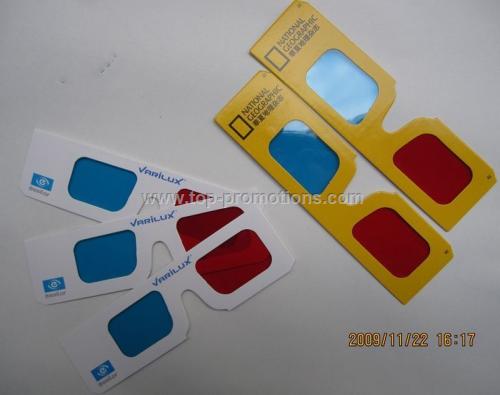 Custom Paper Anaglyph 3D Red Blue Glasses Custom Paper Anaglyph 3D Red Blue Glasses