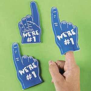 Foam 1 Hand Foam Finger Foam 1 Hand Foam Finger