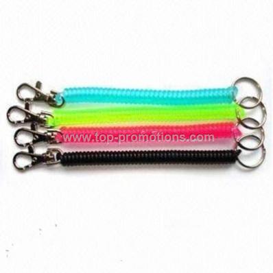 Plastic Spring Keychain Plastic Spring Keychain