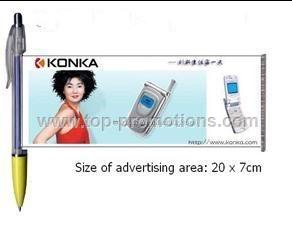 Advertising Banner Pen/Roller Pen with Pull Image Advertising Banner Pen/Roller Pen with Pull Image