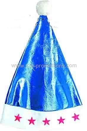 Blue Santa Hats