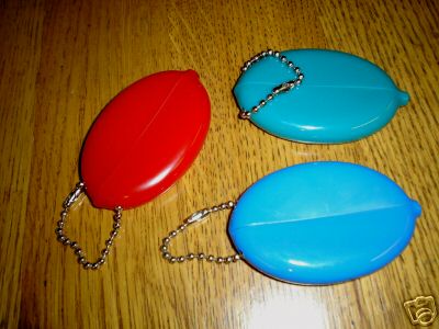 oval shape plastic squeeze coin holder