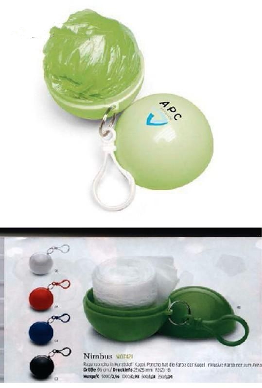 Golf Ball Design Rain Poncho Holder Golf Ball Design Rain Poncho Holder