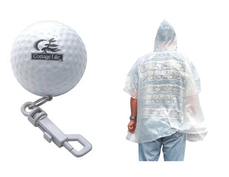 Golf Rain Poncho Ball Golf Rain Poncho Ball