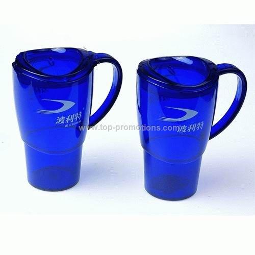 Asymmetrical acrylic mugs Asymmetrical acrylic mugs
