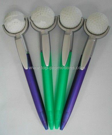 Ball Pen with golf stress ball