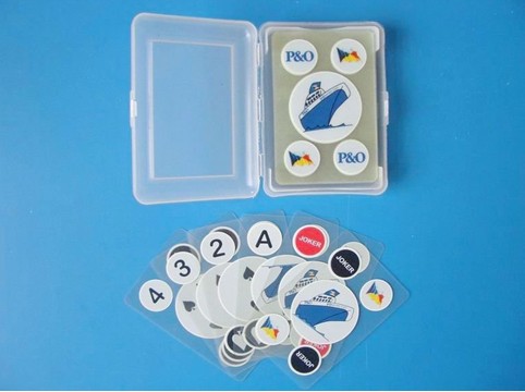 Transparent plastic playing cards Transparent plastic playing cards