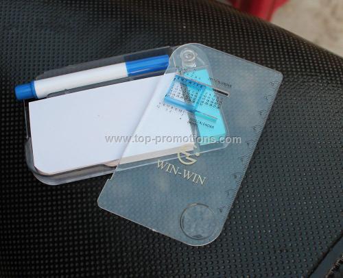 Note Pad w/ pen calendar ruler Note Pad w/ pen calendar ruler