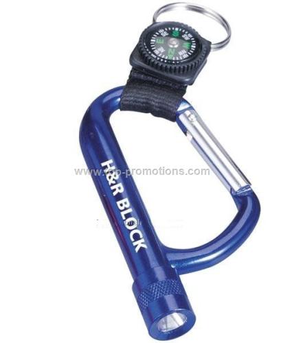 Led Carabiner with Compass Led Carabiner with Compass