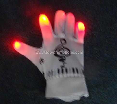 Red Color LED Gloves Red Color LED Gloves