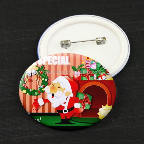 Christmas Promotional Gift Button Pin Christmas Promotional Gift Button Pin