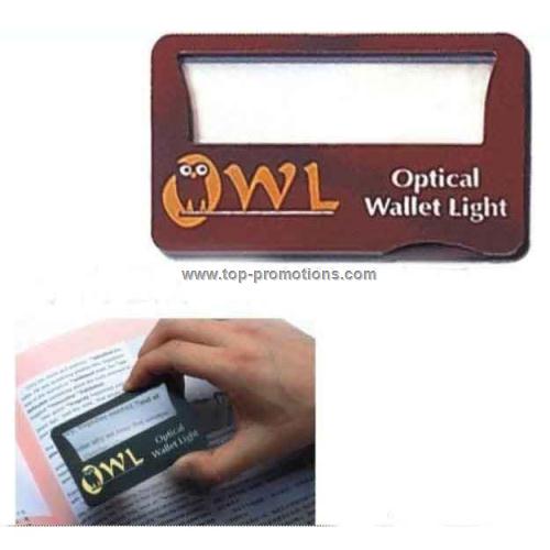 Magnifier card with light Magnifier card with light