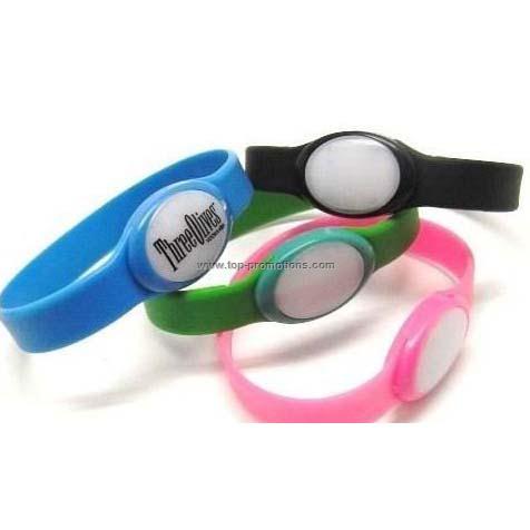 Rubber Bracelet with Flashing LED Rubber Bracelet with Flashing LED