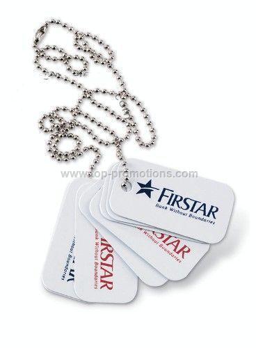 Dog Tags Foil Stamped