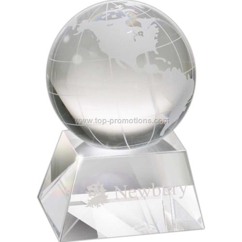Crystal globe on base