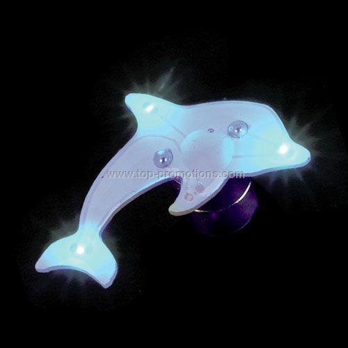 LED Light-Up Magnet - Blue Dolphin LED Light-Up Magnet - Blue Dolphin
