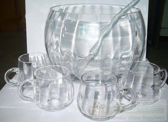 Glass punch bowl Glass punch bowl