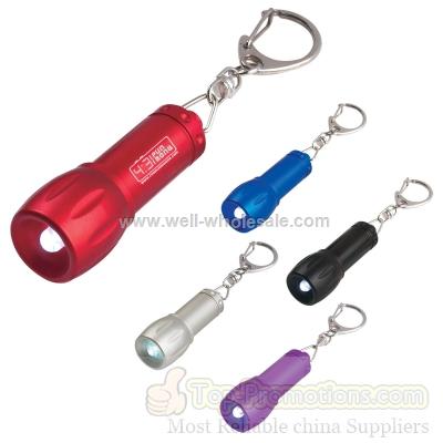 Pint Aluminum LED Flashlight with Key Chain Pint Aluminum LED Flashlight with Key Chain