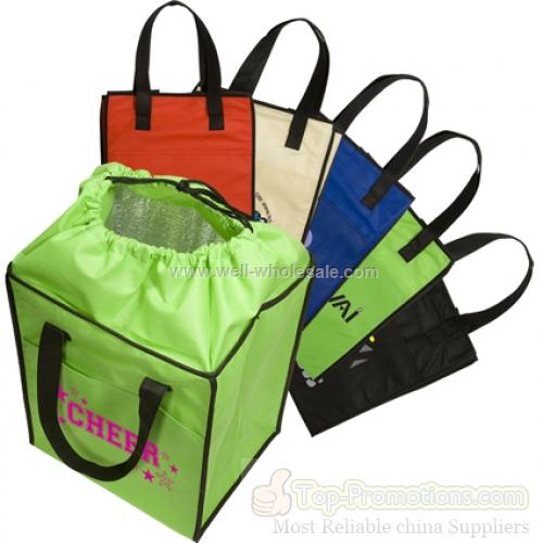 Non-Woven Drawstring Grocery Tote Non-Woven Drawstring Grocery Tote