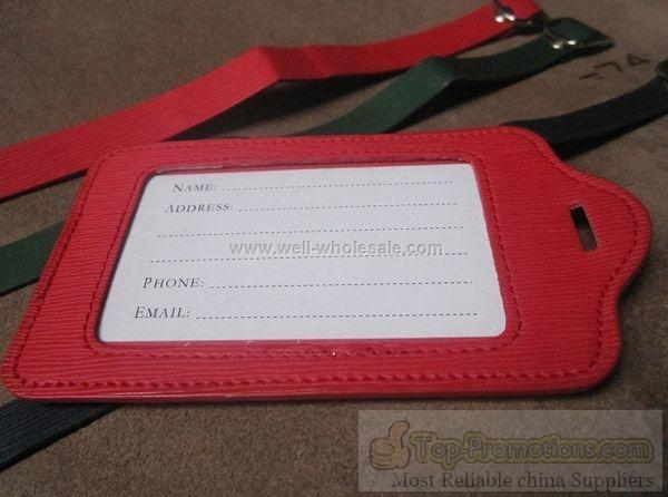 Promotional PU Luggage Tag Promotional PU Luggage Tag