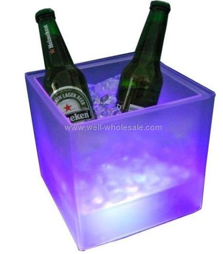 Plastic LED Square Buckets Plastic LED Square Buckets