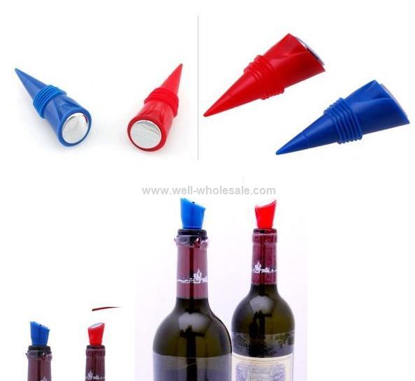 Hot sale non spill and practical silicone wine bottle stopper Hot sale non spill and practical silicone wine bottle stopper