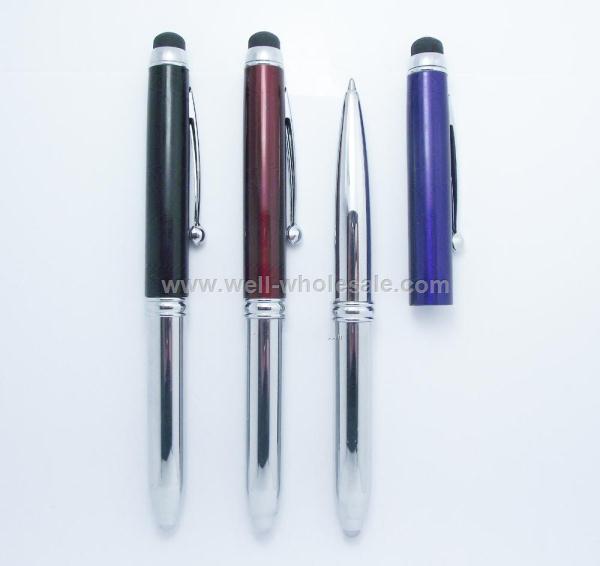 3-in-1 Stylus pen with capacitance tip, led torch and ballpoint pen 3-in-1 Stylus pen with capacitance tip, led torch and ballpoint pen