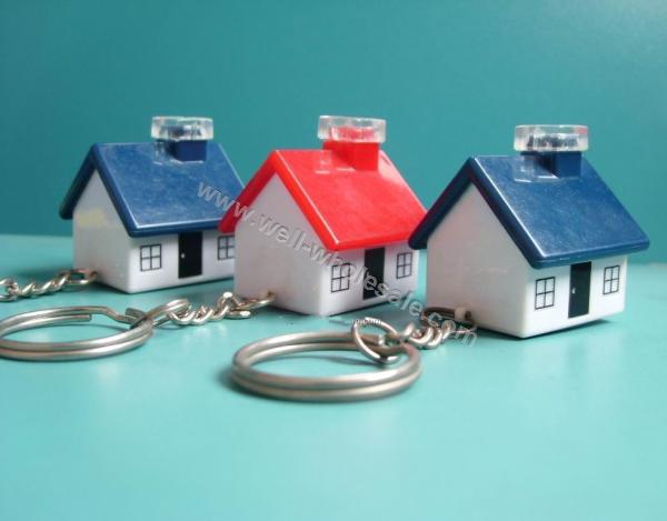 House shape led keychain House shape led keychain