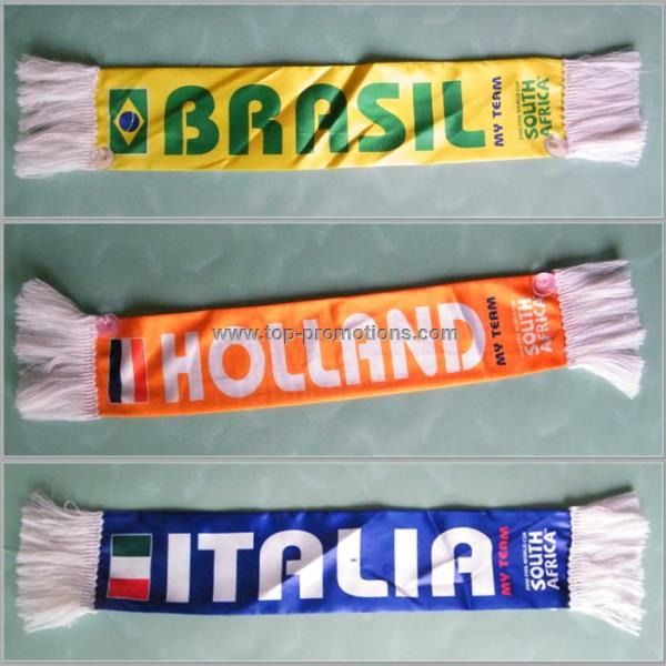 car scarf, football scarf,soccer scarf