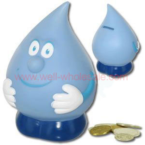 Promotional Water Drop Coin Banks Promotional Water Drop Coin Banks