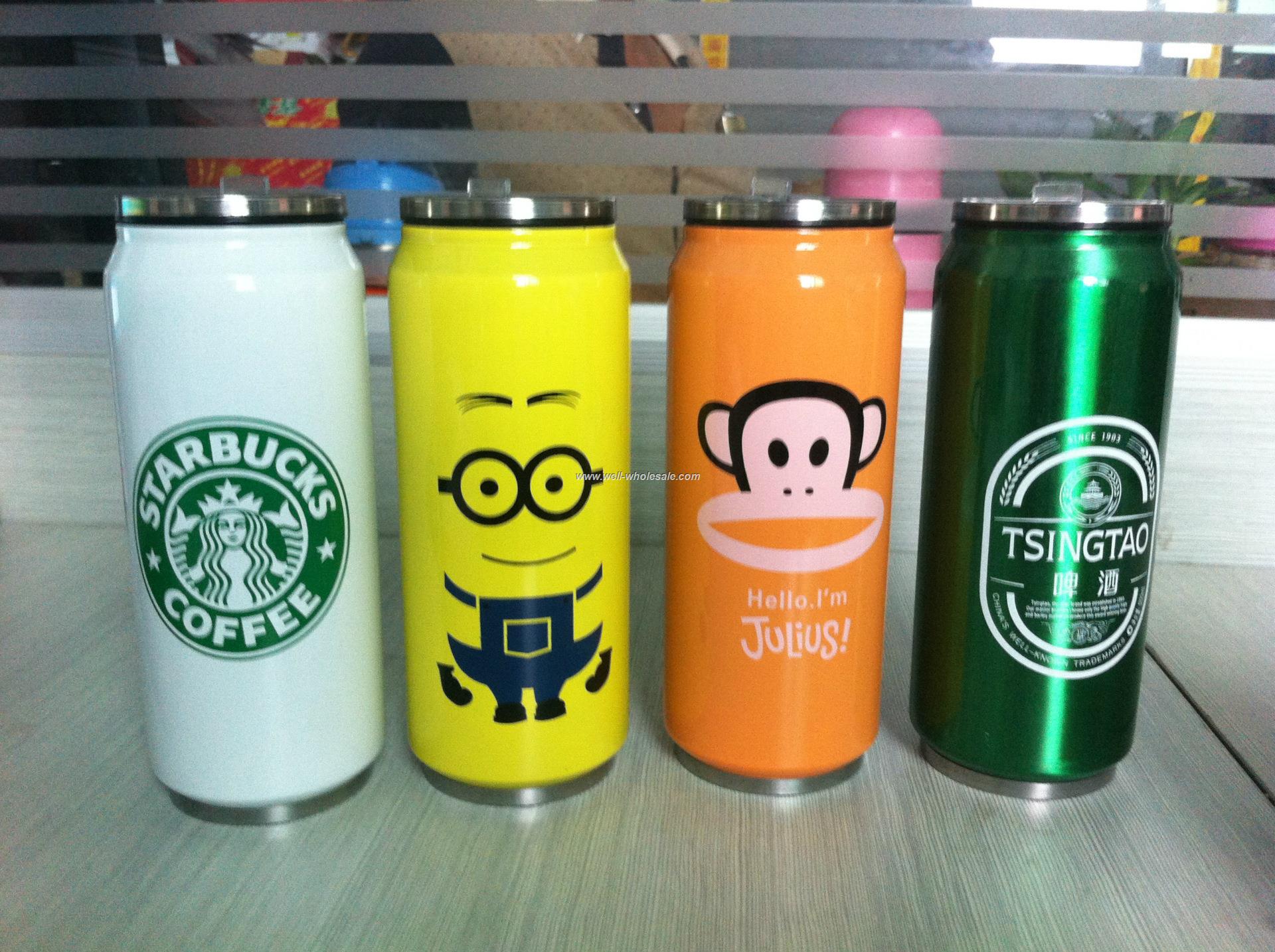 stainless steel vacuum cola coke can