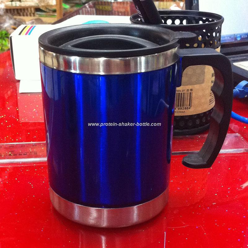 2015 eco friendly Double wall offiece plastic beer mug ,coffee mug