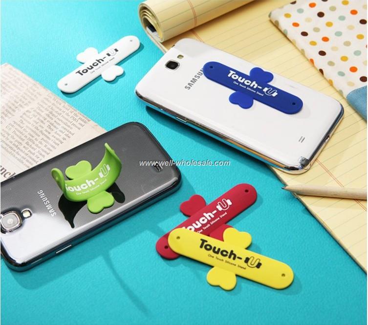 silicone mobile phone holder/silicone card holder adhesive stand/funny cell phone holder silicone mobile phone holder/silicone card holder adhesive stand/funny cell phone holder